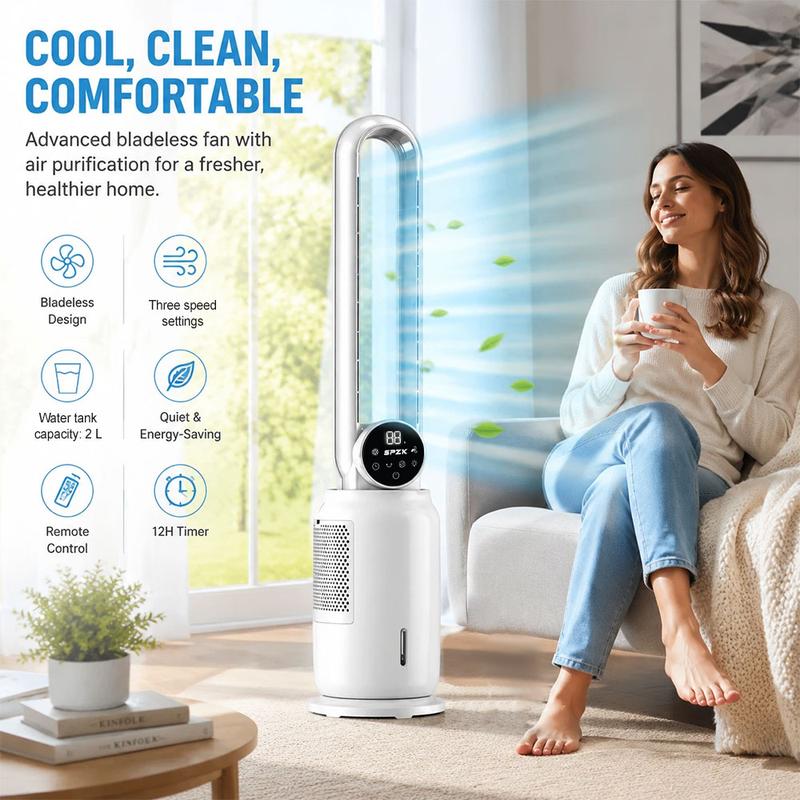 Bladeless cooling tower fan