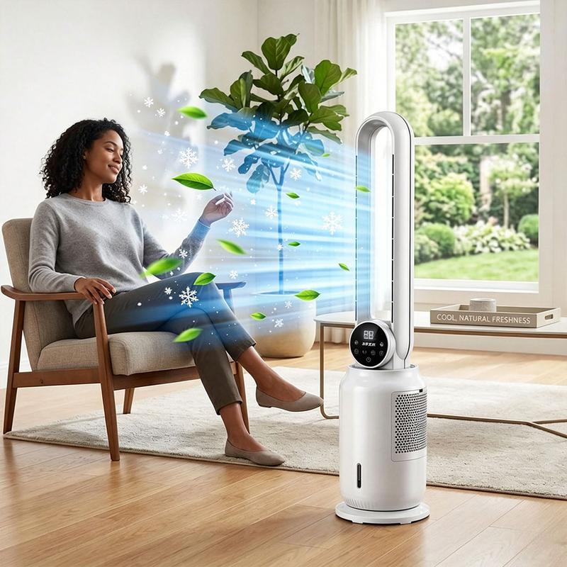 Bladeless cooling tower fan